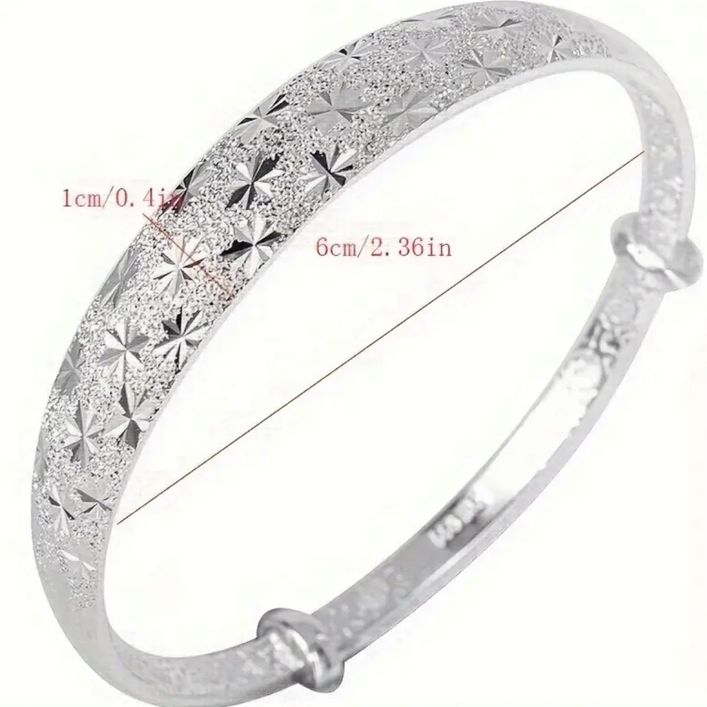 925 Silver Plated Minimalist Star Bracelet.